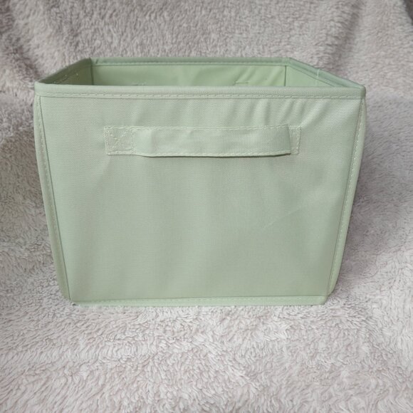 Set of 6 Babies R Use Folding Nursery Fabric Storage Cube with Handles - Sage - Picture 6 of 12
